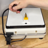 Video set up of Inland Craft WizCG Grinder w/ LED Lamp Attachment and FaceShield